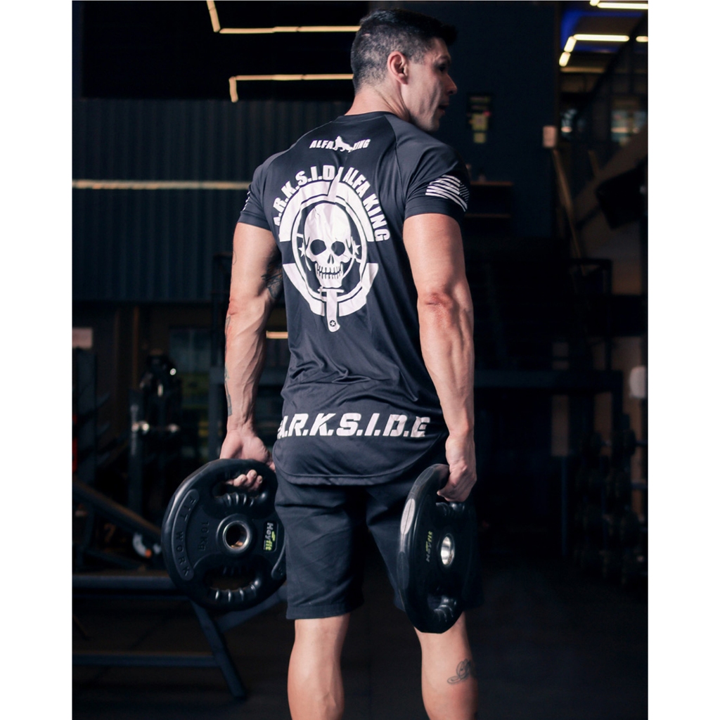 Camiseta Camisa Longline Masculina Dry Fit Academia Treino Fitness musculação proteção UV