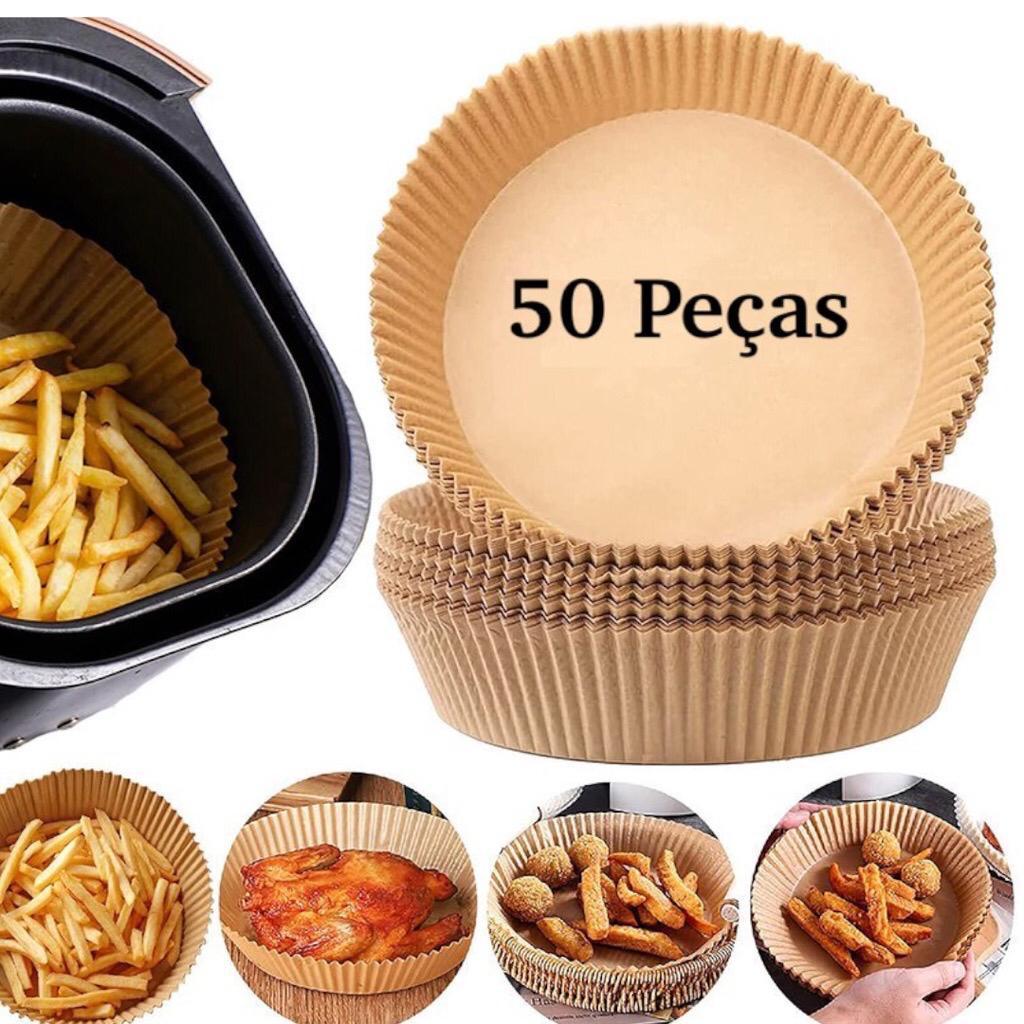 ASALOOG Forma de Airfryer de Papel Descartável Antiaderente Suporta até 220 Graus REf:LG-X-141