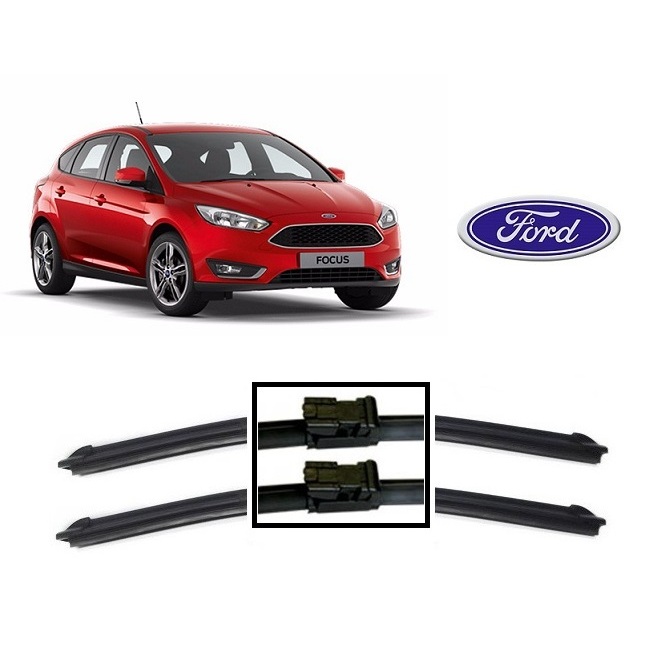 02 Palhetas Limpador de Parabrisa Dianteiro Novo Ford Focus Ano 2014 2015 2016 2017 2018 2019 2020