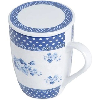 Caneca de Porcelana New Bone c/ Tampa e Feltro 310ml - Lyor em Oferta na Shopee