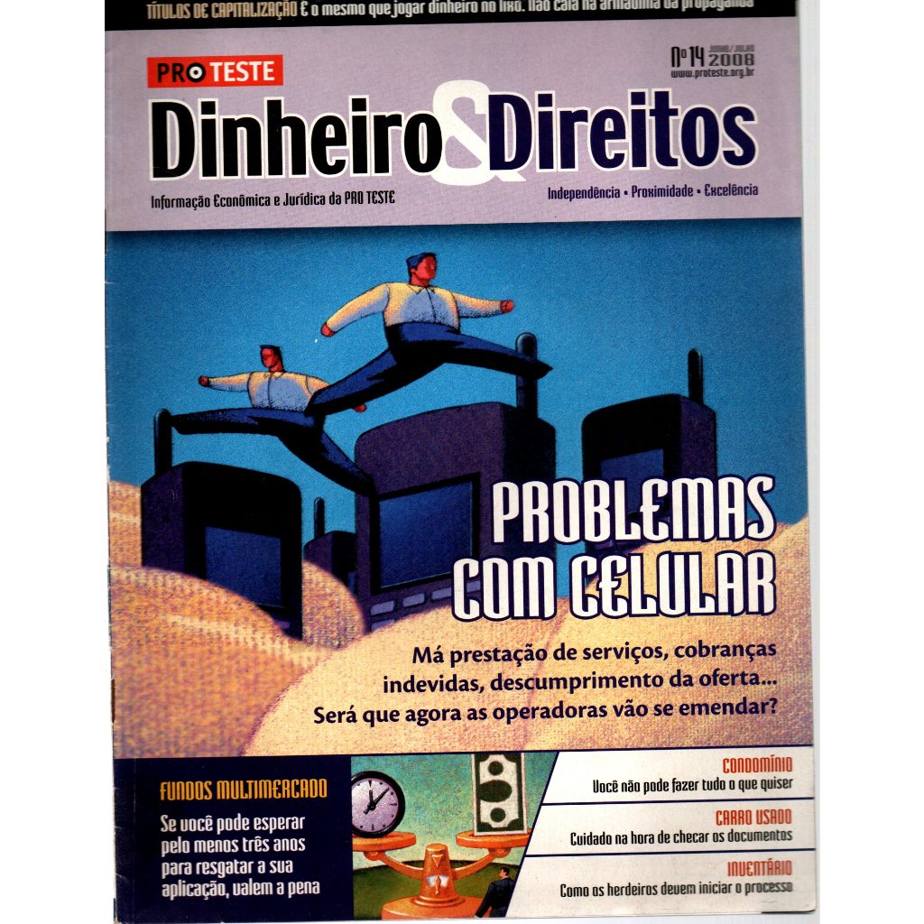 Revista Proteste Dinheiro E Direitos, Nº14, Junho/Julho De 2008
