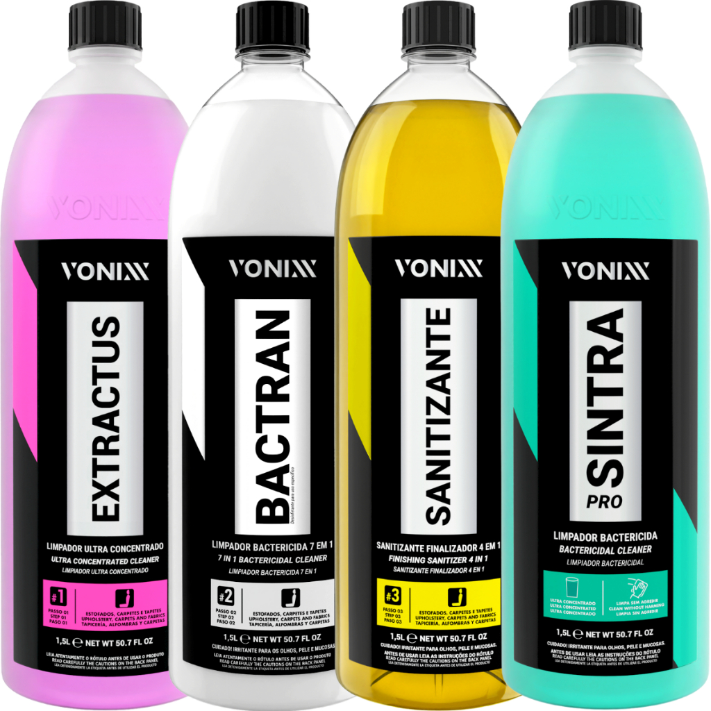 Kit Vsc Bactran Extractus Sanitizante Sintra Pro 1,5L Vonixx em Oferta na Shopee