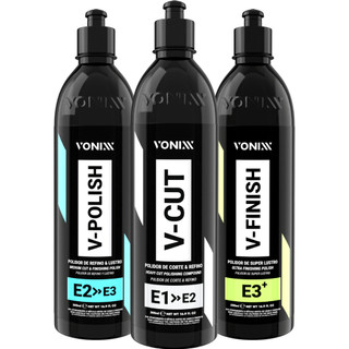 Kit Polimento V-Cut + V-Polish + V-Finish Sistema VHP Vonixx Corte Refino Lustro em Oferta na Shopee