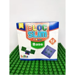 Base Bloco De Montar Encaixa Brinquedo Didático Educativo 12 Peças Base Construir Oferta