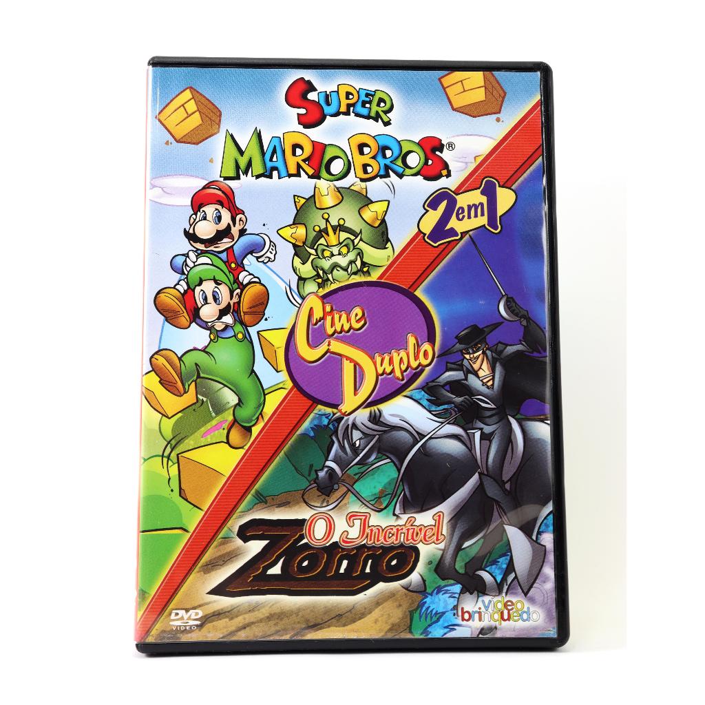 Super Mario Bros E O Incrível Zorro 2 Em 1 Cine Duplo DVD Original