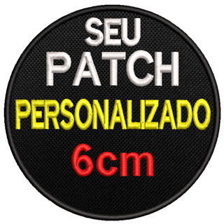 Patch Bordado Personalizado 6cm