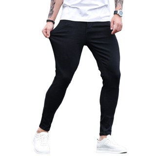 Calça Jeans Masculina Streetwear Premium Super Skinny Justa Bem Colada Na Perna Com Lycra Elastano
