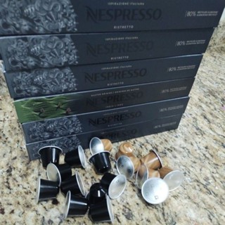 cápsulas de café nespresso original cx com 10 cápsulas, sabores variados