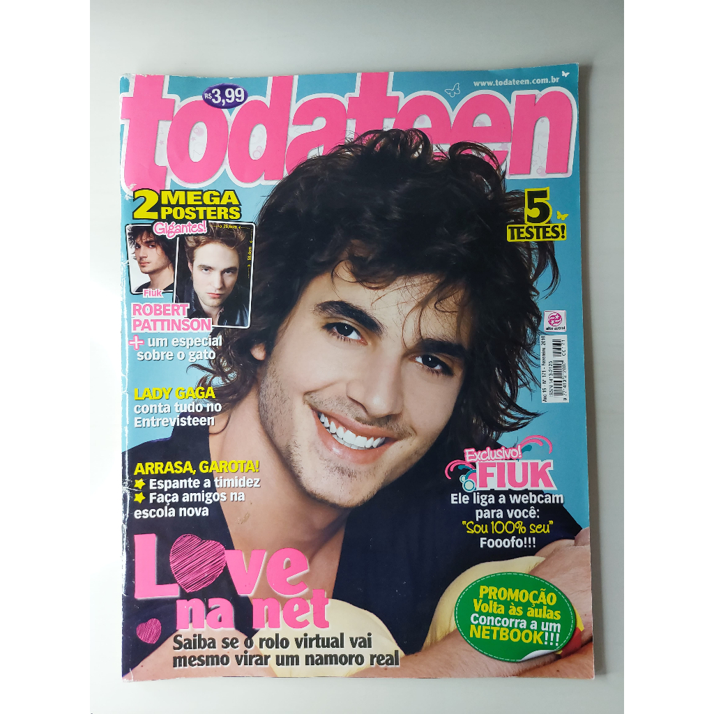 Revista Todateen Nº 171 Fiuk Lady Gaga Beyoncé Robert Pattinson Fevereiro 2010
