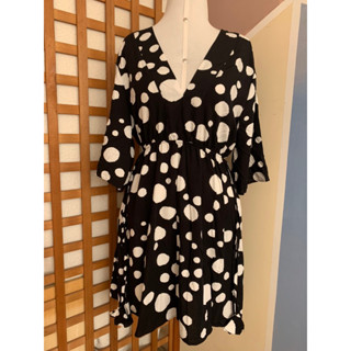 vestido feminina viscolina pontos Grande e pequeno