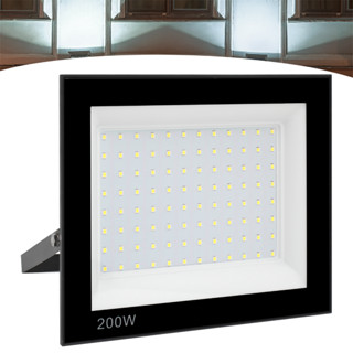 Refletor Led Holofote 200w Ip66 Bivolt Forte Luz Branco Frio Prova D