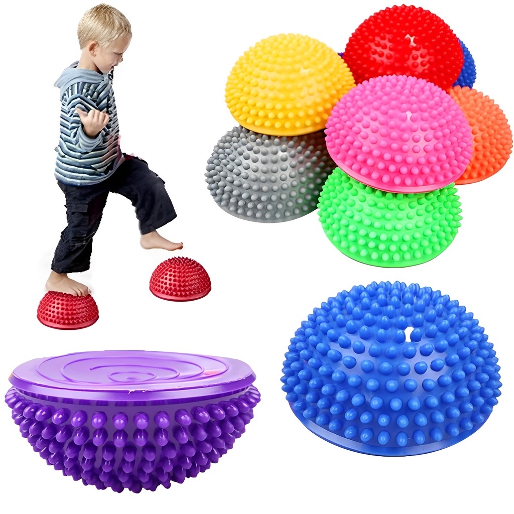 Bola Semicírculo Cravo Infantil Equipamento de Treinamento de Integração Sensorial Brinquedos Equilíbrio Massagem em Oferta na Shopee