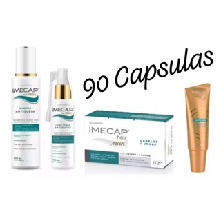 Kit Completo Imecap Tratamento Antiqueda Shampoo, Tonico, Cápsulas E Ampola