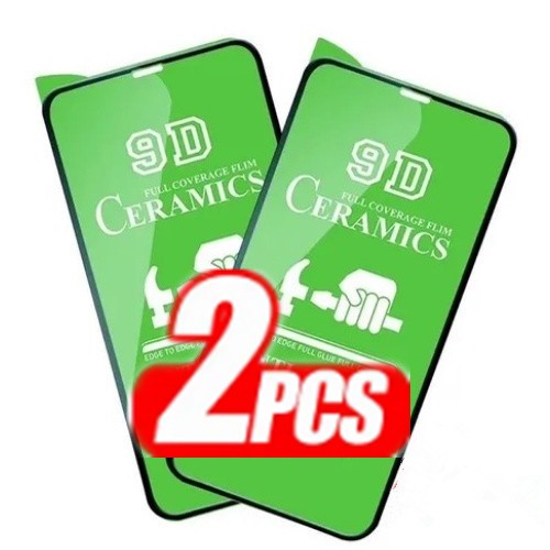 KIT COM 2 Película Cerâmica 3D 9D Para Samsung S8/ S9/ S8 Plus/ S9 Plus/ S10/ S10 Plus/ S20/ S21/ S22 / S23 Ultra