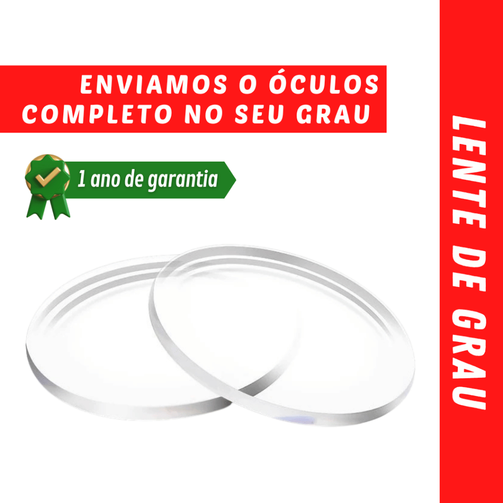 Lentes para Armações de Óculos de Grau com Antirreflexo, Filtro Azul para Miopia, Astigmatismo e Hipermetropia
