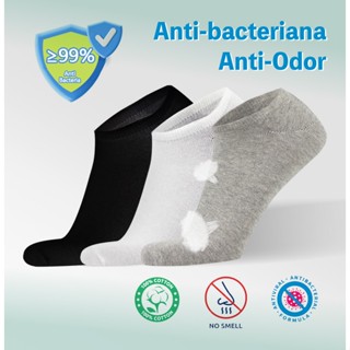Meias Anti-odor Antibacteriano Masculina Feminina Respirável Algodão Unissex 35 Ao 46 Envie imediatamente