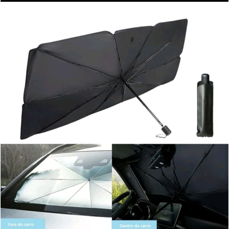Protetor Solar Parabrisa Parasol/ Carro Proteção Térmica UV Sombrinha De Carro Painel Guarda Sol Guarda Chuva