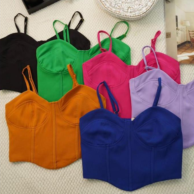 Cropped Tipo Corselet  HQ00133 em Oferta na Shopee