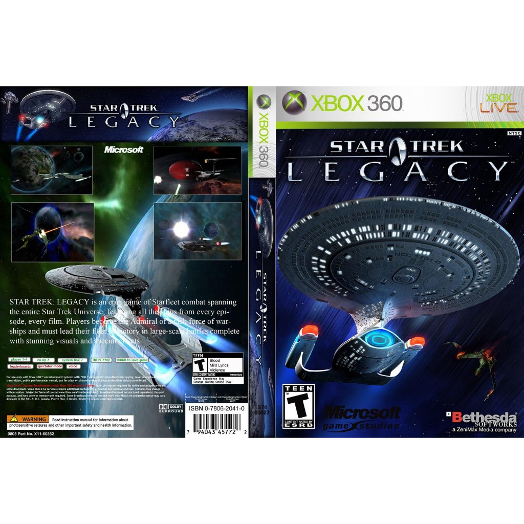 Star Trek Legacy P/ XBOX360 (LTU/LT/JTAG/RGH)