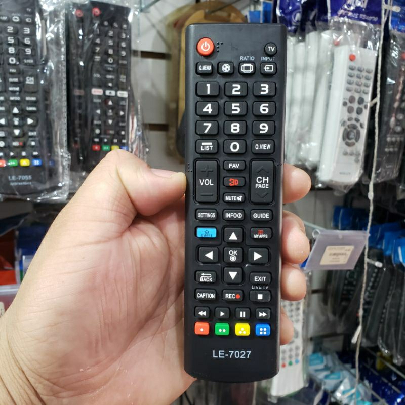 Controle Remoto Compatível Para TV LG LCD Smart 3D Lelong LE-7027 7037 7045