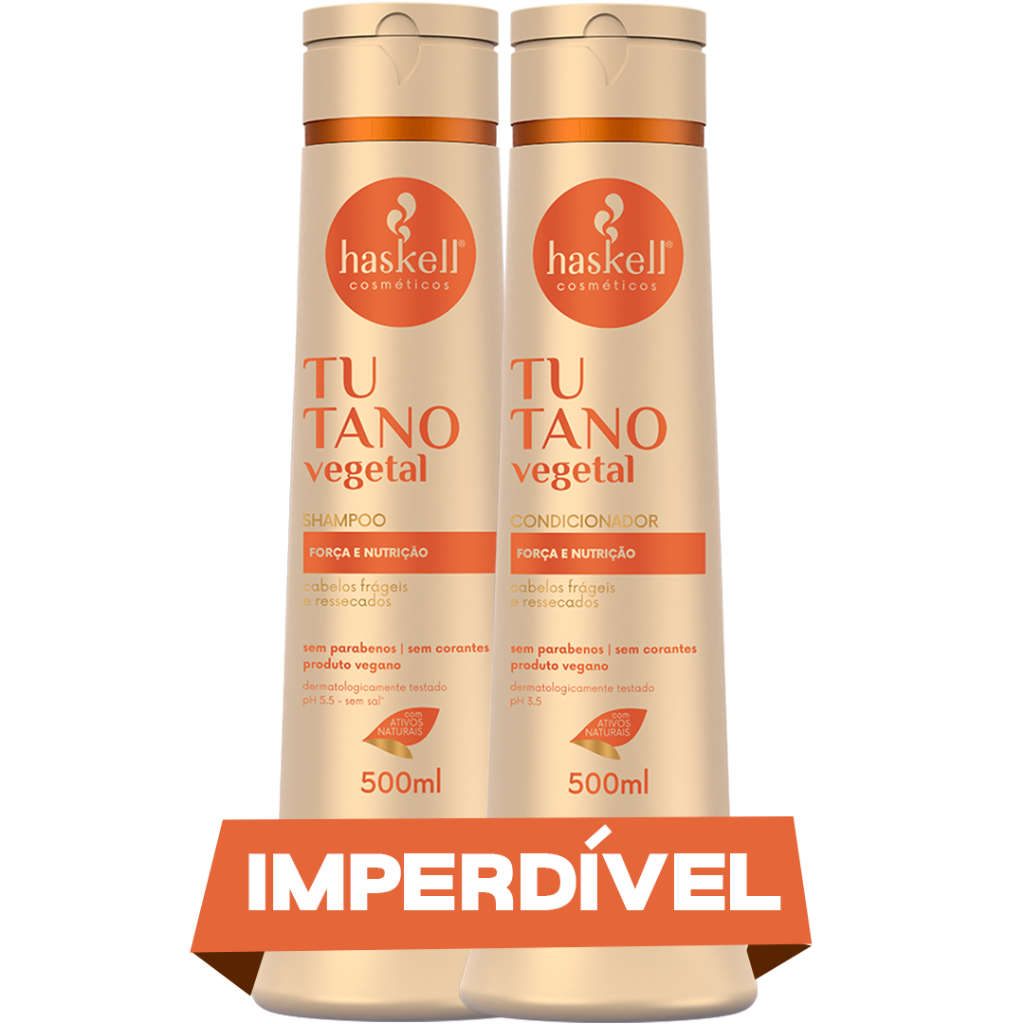 Shampoo + Condicionador 500ml Tutano Haskell Kit