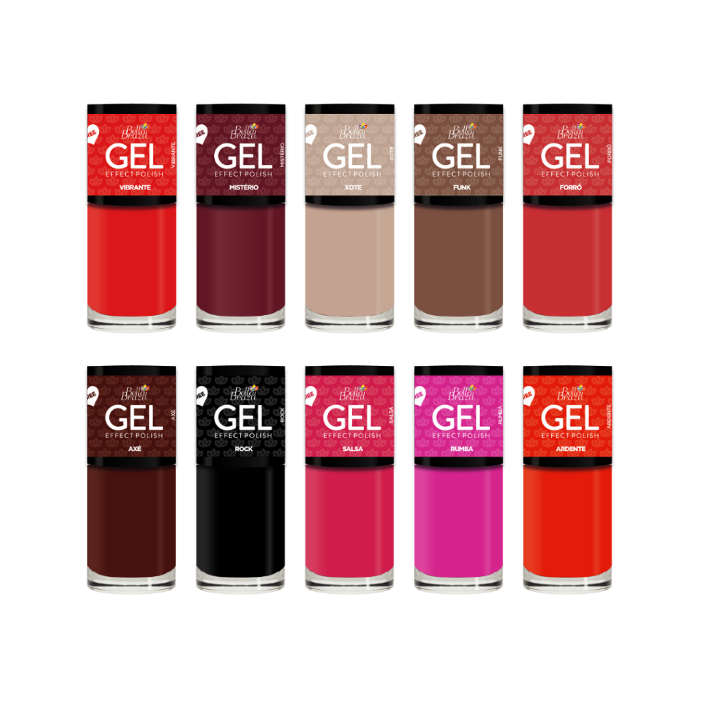 Esmalte Efeito Gel Sem Cabine Bella Brazil 9ml