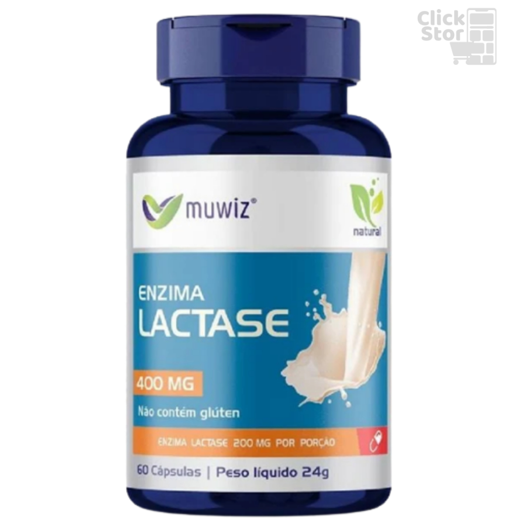 Enzima Lactase Suplementos 60 Cápsulas 500mg - Muwiz