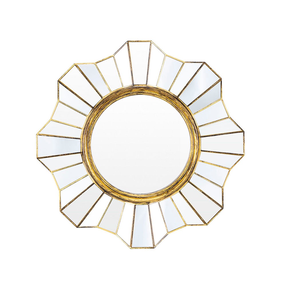 Espelho Flower Ouro Velho Decorativo 39x39x2cm em Oferta na Shopee