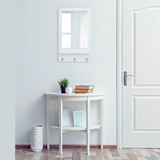 Espelho Hook Retangular Decora  51 x 31cm c/ Pendura Chave em Oferta na Shopee