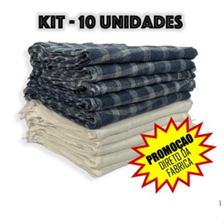 Kit Pano de Chão - Kit com 10 Unidades (( Saco Alvejado Duplo Direto da Fábrica )) Pano pa...