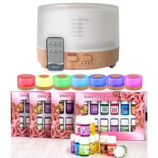 Aromatizador de Ambiente Umidificador e Difusor Ultrassônico Com Lumaria Led + Kit 12 Essências em Oferta na Shopee