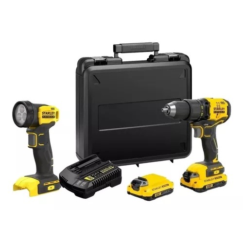 Furadeira Parafusadeira Scd700c2k 20v Stanley 1/2 + Lanterna em Oferta na Shopee