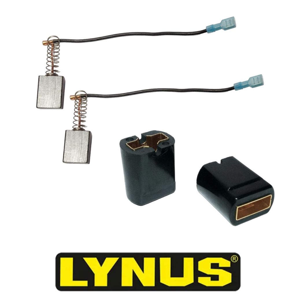 Escovas de Carvão + Porta Carvão P/ Maquina de Pintura Lynus