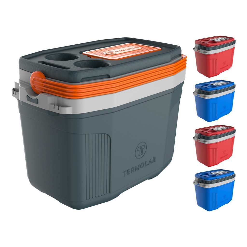 Caixa Térmica 20 Litros Cooler Com Alça Praia Pesca Camping 24 Latas