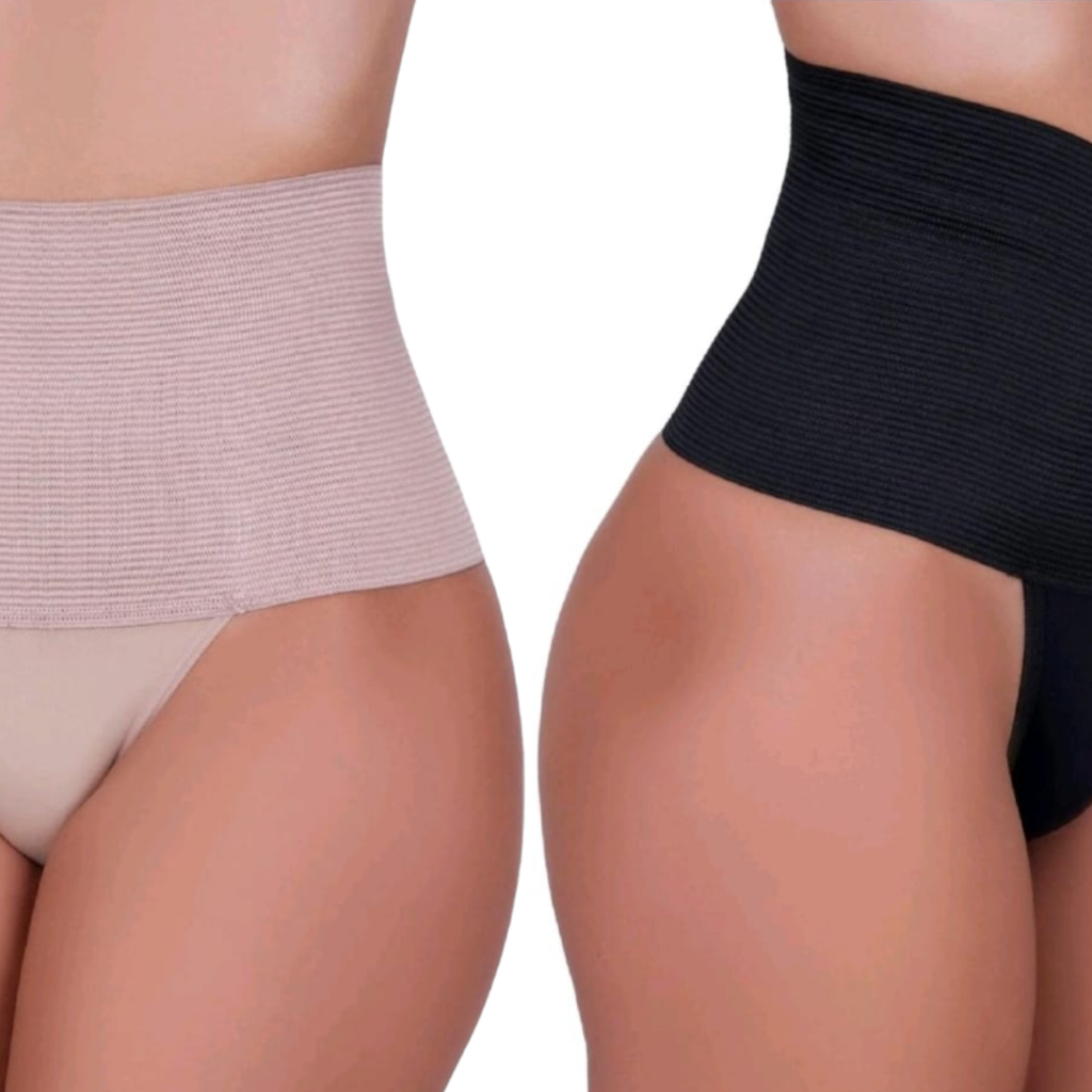 Kit 2 Calcinhas  Cinta Modeladora Segura Barriga em Oferta na Shopee