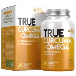 True Cúrcuma + Ômega Lipossomal 120 Cápsulas - True Source