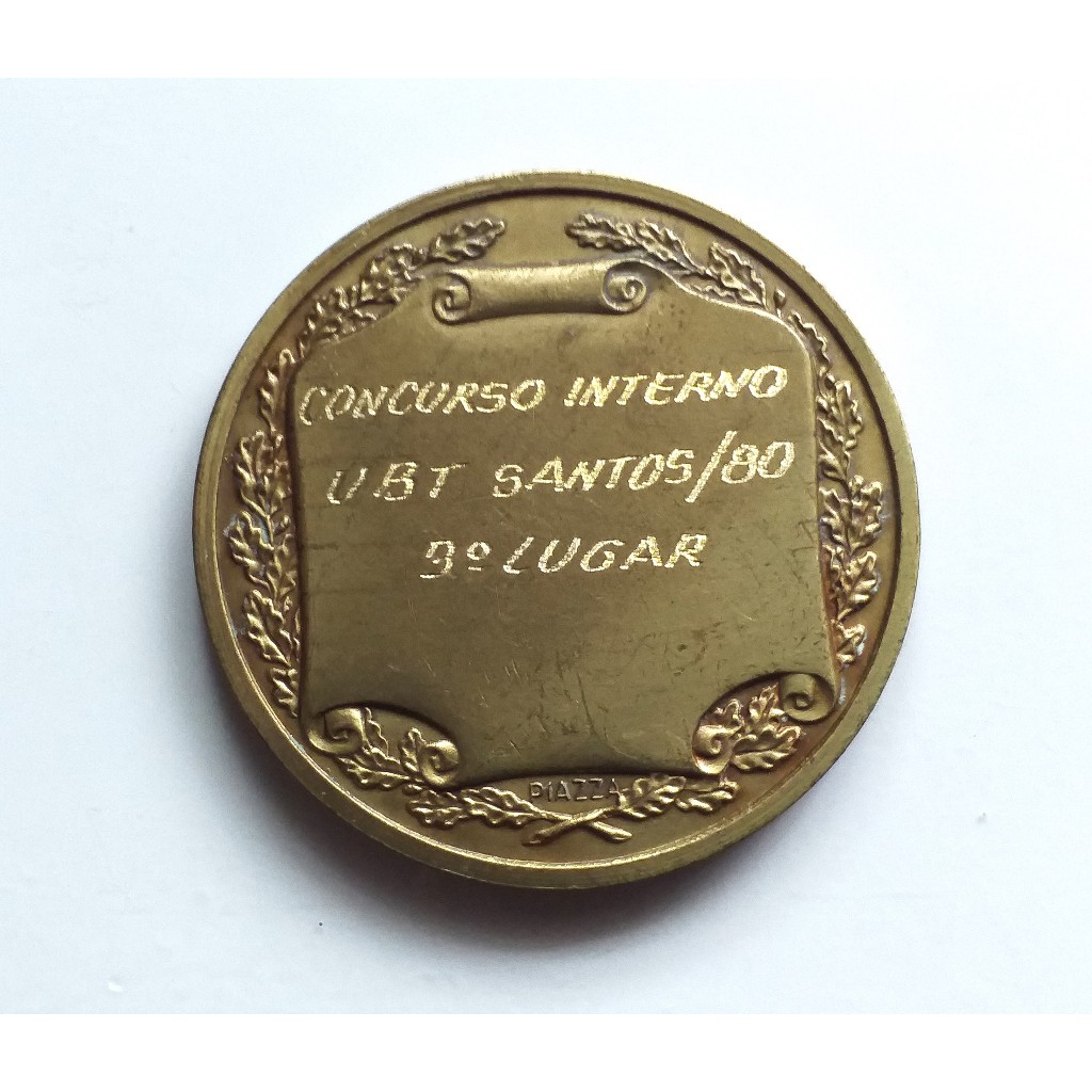 AN38= ANTIGA MEDALHA UBT SANTOS 1980 DETALHES ABAIXO
