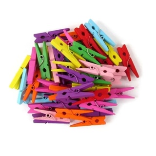 100 Mini Prendedores Pregador - Lembrancinhas - Fotos 2,5cm em Oferta na Shopee