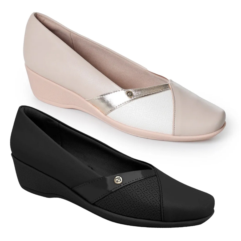 Sapatilha Piccadilly Anabela Strech Feminina 143206 - Women Shoes