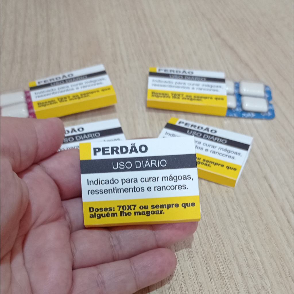 Chicletes Personalizado - Chicletes Perdão- Mimo de chicletes - Brinde