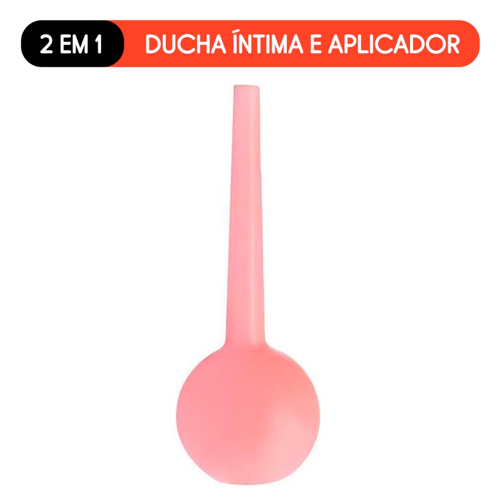 Ducha Higiênica Íntima Ginecológica e Aplicador Hot Flowers - Enema Chuca Xuca Sexshop
