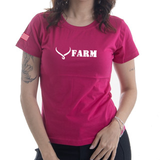 Camiseta Baby Look Feminino X Farm T-Shirt Fashion Country Qualidade Premium