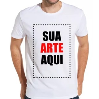 Camisetas Personalizadas Estampa Frontal brancas