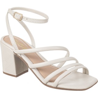 Sandália Feminina Salto Alto Grosso Bloco Tiras Casual Promoção Original Gigil Confortável