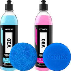 V20 Refino Remove Riscos + V80 Selante Proteção Vonixx