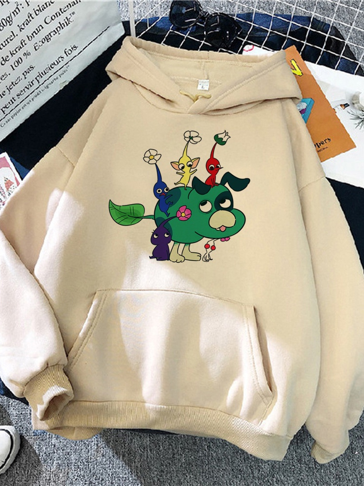 Blusa Moletom Com Capuz Unissex Pikmin Puzzle Game Kid