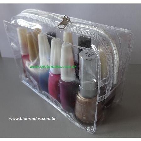 Necessaire com zíper para esmaltes em Oferta na Shopee