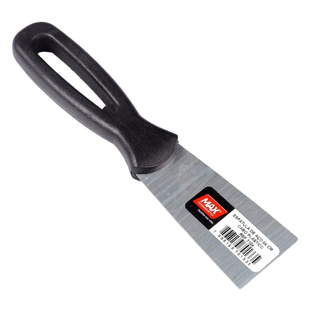Espátula De Aço 4 Com Cabo Plástico - Max em Oferta na Shopee