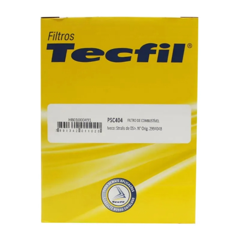 FILTRO DE COMBUSTIVEL TECFIL PSC404 FORD CARGO 2042, 2842, IVEC. STRALIS, TRATORES NEW HOLLAN. em Oferta na Shopee