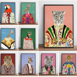 Quadro Marca de luxo Animais,Cartazes de Moda, Retrato Leopard Tiger, Cartazes e Impressões, Nordic Wall Art, Imagem para Sala em Oferta na Shopee